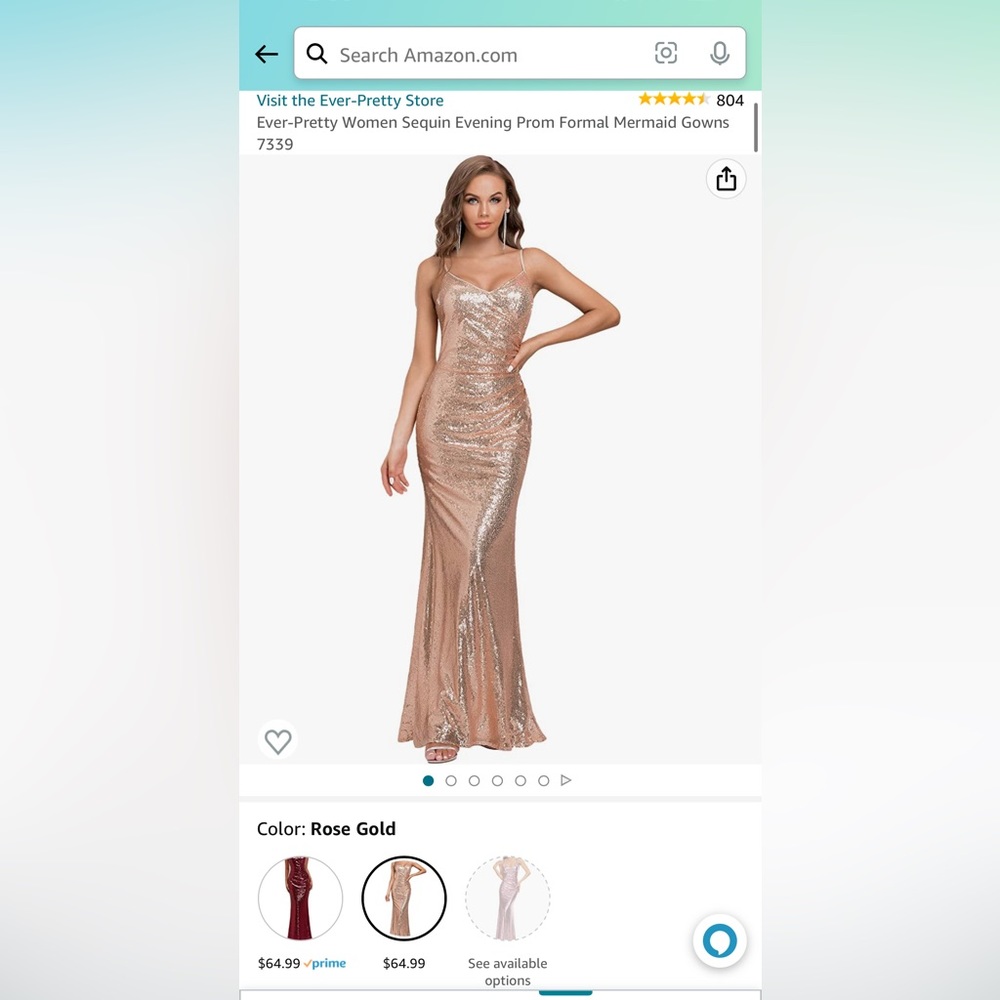 Gold Sequin Dress